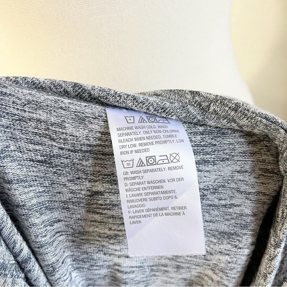 LOGO by Lori Goldstein Gray Space Dye Knit Joggers with Pockets Size S - Picture 5 of 7